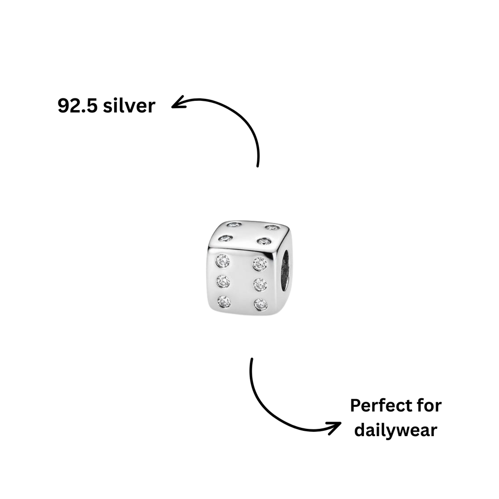 "Game Night" Shimmering Dice Charm